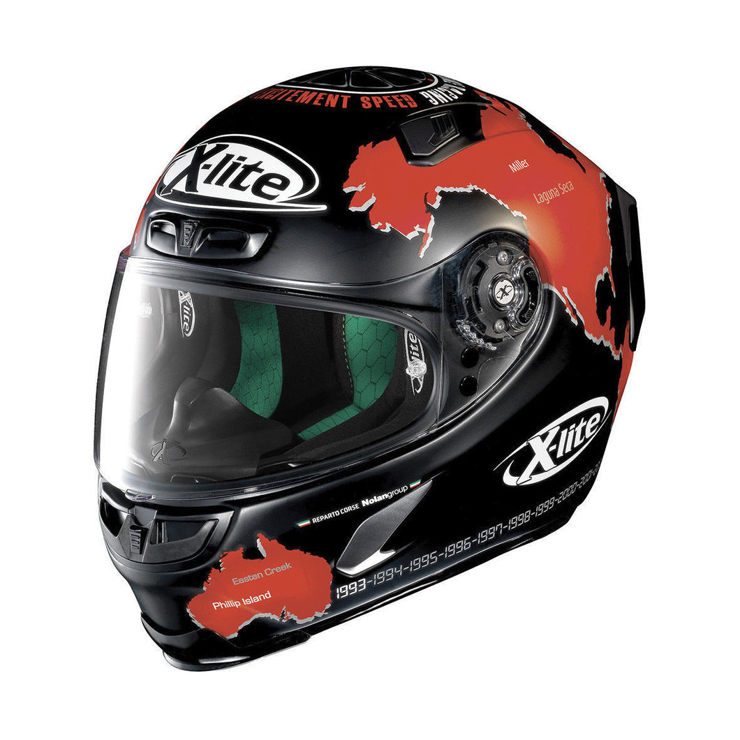 X-Lite X803 Carlos Checa Matt Replica FREE Dark Visor 2018 Motorbike Helmet