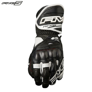 Five RFX2 Motorbike Racing Sport Road Adult Carbon Knuckle Leather Gloves