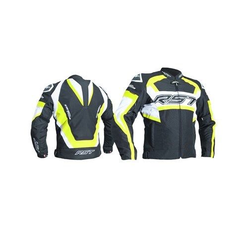 RST TRACTECH EVO R Yellow Textile Race Hump Sports Motorbike CE Approved Jacket