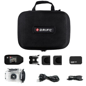 Drift HD GHOST 4K MC PACK LCD Free Screen & Case Action Waterproof Helmet Camera