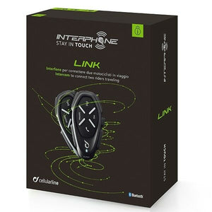 INTERPHONE LINK Twin Pack 2 Bike to Bike 300m Motorcycle Bluetooth Intercom GPS