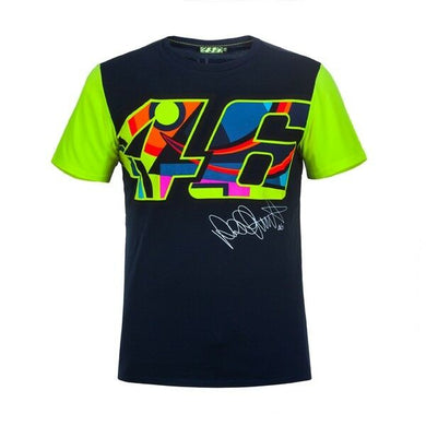 Valentino Rossi Mens BLUE T-Shirt The Doctor Official MotoGP Merchandise VR46