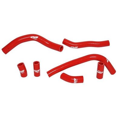 CV4 RADIATOR HOSE 7 PIECE HONDA CRF450 09-12 RED