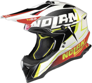 NOLAN N53 Whoop/Sidewinder Motocross MX OffRoad Motorbike Green Lane Peak Helmet