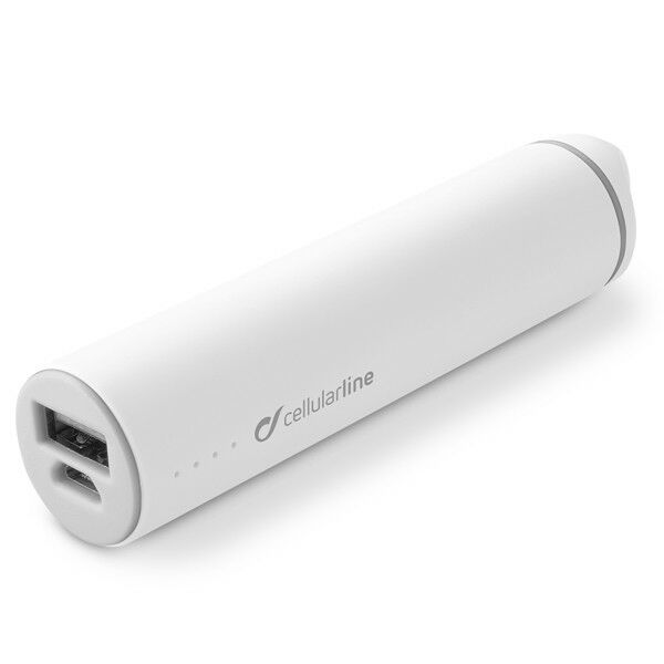 INTERPHONE Cellularline WHITE Powerbank the portable USB charger/Micro USB cable