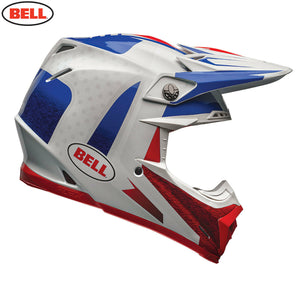 BELL Moto-9 Flex VICE Blue/Red Carbon Pro Circuit Replica Motocross MX Helmet