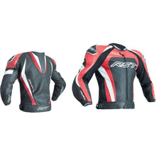 Load image into Gallery viewer, RST TRACTECH EVO 3 Red/Black/White Motorcycle CE Leather Jacket/Trousers 2PC