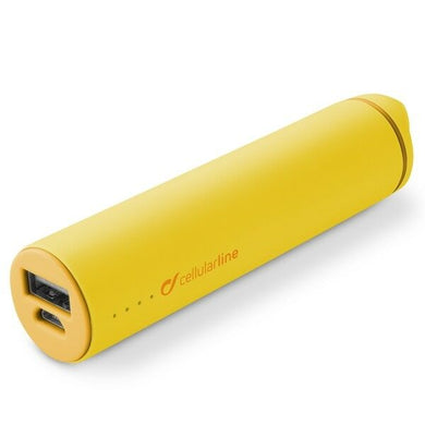 INTERPHONE Cellularline YELLOW Powerbank portable USB charger/Micro USB cable