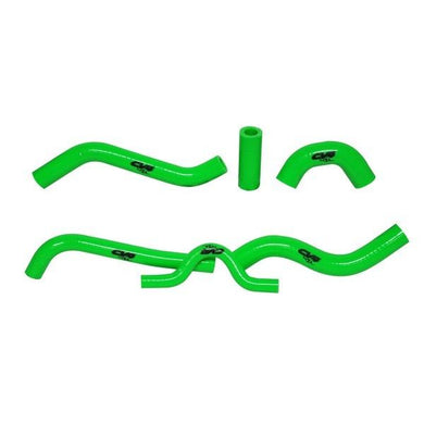 CV4 RADIATOR HOSE 6 PIECE KIT KAWASAKI KXF250 2007-08 GREEN