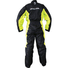 Load image into Gallery viewer, RICHA TYPHOON Black/Yellow Waterproof Motorbike 1PC Over Rainsuit