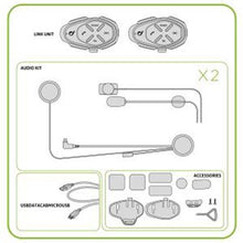 Load image into Gallery viewer, INTERPHONE LINK Twin Pack 2 Bike to Bike 300m Motorcycle Bluetooth Intercom GPS