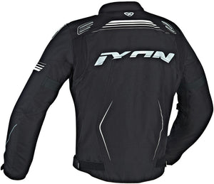 IXON ZEPHYR HP Black/White Technical/Versatile Sports Motorbike Jacket 4 Seasons