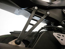 Load image into Gallery viewer, KAWASAKI ZX6R (2019 Onwards) Exhaust Hanger Black CNC by Evotech Performance