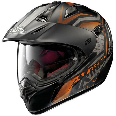 XLite X551 GT Kalahari N-Com Flat Black/KTM Copper Adventure Motorbike Helmet