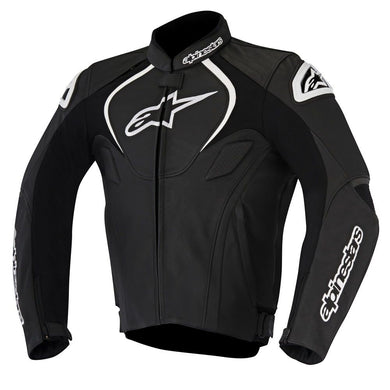 10% OFF Alpinestars JAWS Black Motorbike Leather Sports Jacket