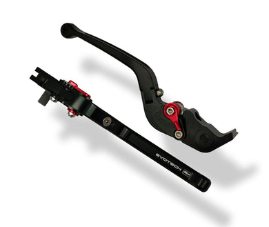 YAMAHA YZF-R3 2015+ Folding Black Clutch & Brake Lever Set Evotech Performance