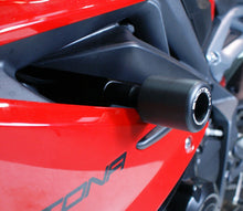 Load image into Gallery viewer, Triumph 675 Daytona 2013+ Crash Protection Black Bobbins Evotech Performance