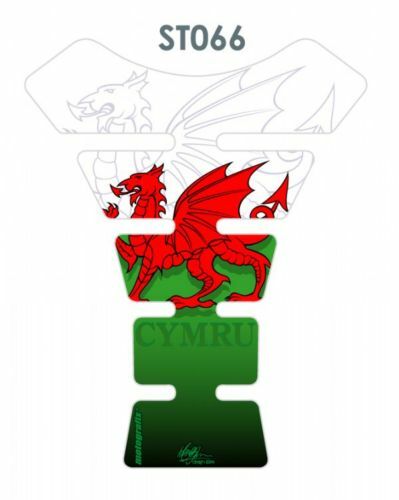 Welsh Dragon Motorbike Tankpad Protector/Wales/Cymru