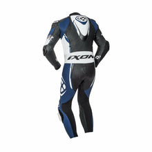 Load image into Gallery viewer, IXON VORTEX 2 Black/White/Blue Leather CE Certified Motorbike Track Racing Suit