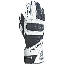 Load image into Gallery viewer, IXON RS CURVE HP Ladies Black/White Stars Leather Motorbike Racing Gloves