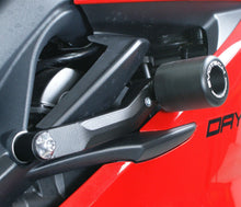 Load image into Gallery viewer, Triumph 675 Daytona 2013+ Crash Protection Black Bobbins Evotech Performance
