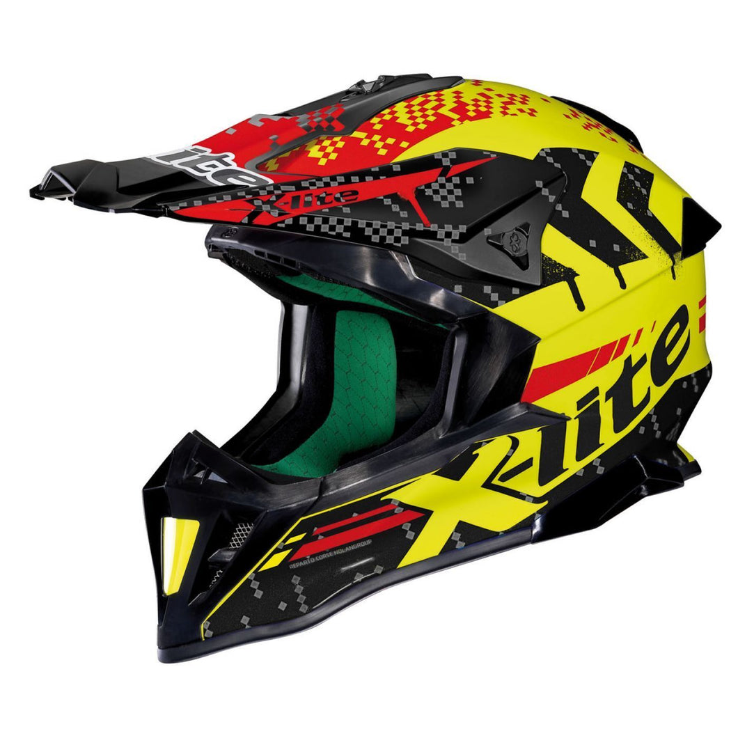 X-lite X502 NAN-NAC CARBON Yellow Off-Road Motocross MX Motorbike Helmet