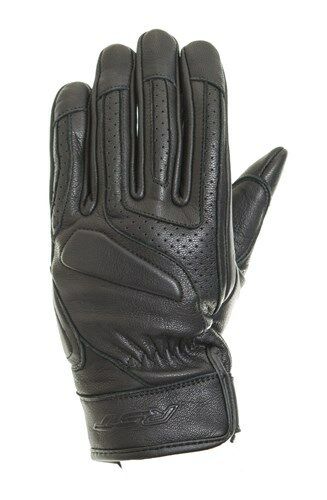 RST CRUZ Black 2724 Perforated Leather Motorbike Cruiser Gloves CE Approved