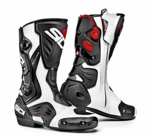 SIDI ROARR Black/White Sports Motorbike Boots Vertebra System Techno 3