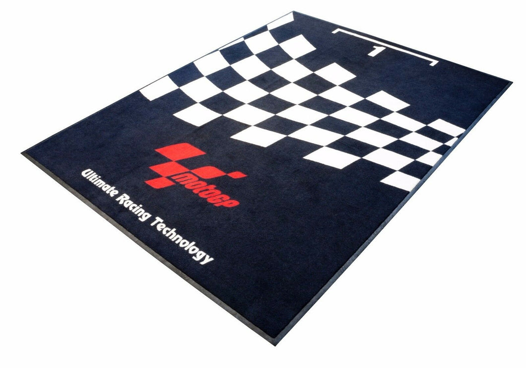 MotoGP 'PARC FERME' LARGE 180x103 Motorbike Garage Pit Mat/Motorcycle Floor Rug