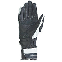 Load image into Gallery viewer, IXON RS CURVE HP Ladies Black/White Stars Leather Motorbike Racing Gloves