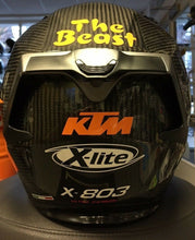 Load image into Gallery viewer, X-Lite X803 CARBON Puro Gloss KTM 1290 Stickers FREE Dark Visor Motorbike Helmet