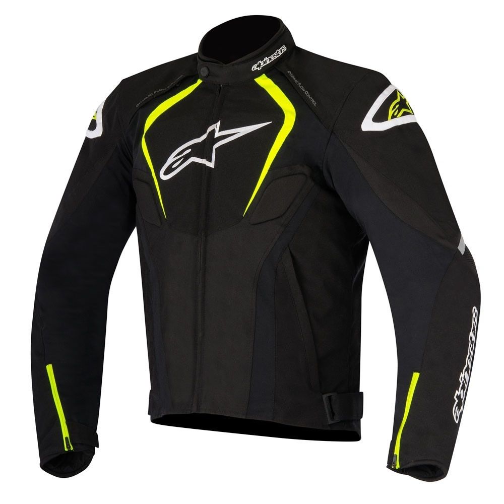 Alpinestars T-JAWS V2 Black/Yellpw Waterproof Motorbike Textile Sports Jacket