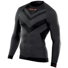 Load image into Gallery viewer, TCX Black Long Sleeve Base Layer Motorcycle/Sports Wicking Breathable Underwear