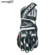 Load image into Gallery viewer, Five RFX1 White Motorbike Racing Sports Gloves CARBON Protection to Forearm/Palm