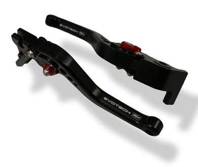 YAMAHA YZF-R3 2015+ Short Black Clutch & Brake Lever Set Evotech Performance