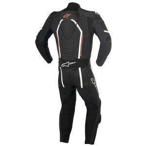 ALPINESTARS MOTEGI v2 1PC Black/White/Red Fluo Leather Motorbike Suit