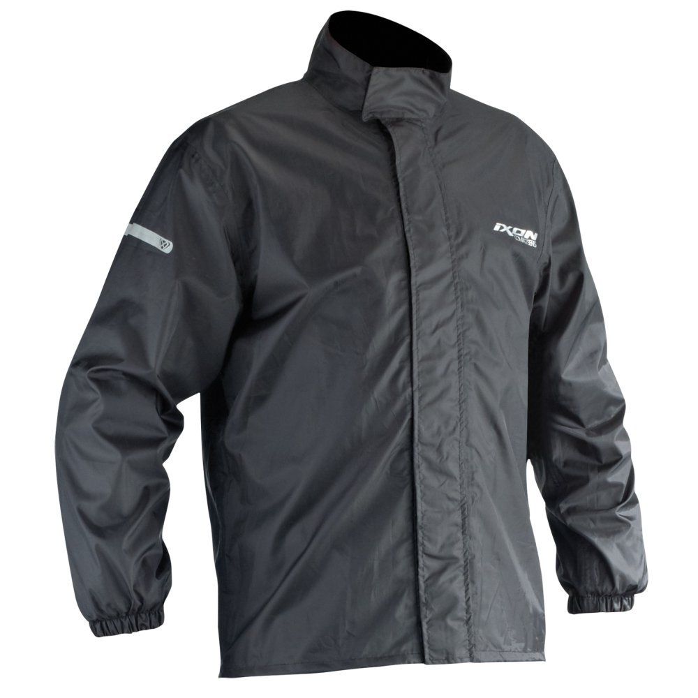 IXON COMPACT Black Waterproof Lightweight Rain Over Jacket with Bag