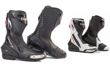 Load image into Gallery viewer, RICHA DRIFT Waterproof Leather Black/White Sports/Touring Motorbike Boots