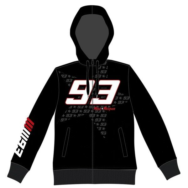 Marc Marquez LADIES FLEECE BLACK Official MotoGP VR46 Merchandise
