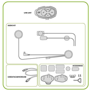 INTERPHONE LINK Single Pack Motorcycle Bluetooth Intercom/GPS/Music