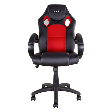 Biketek DUCATI Red RIDER MotoGP Chair Office/Garage Heavy Duty Swivel Casters
