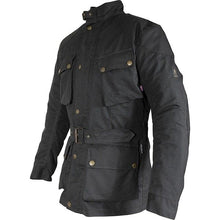 Load image into Gallery viewer, RICHA BONNEVILLE LADY Black Quality Waxed Cotton Motorcycle/Scooter Jacket