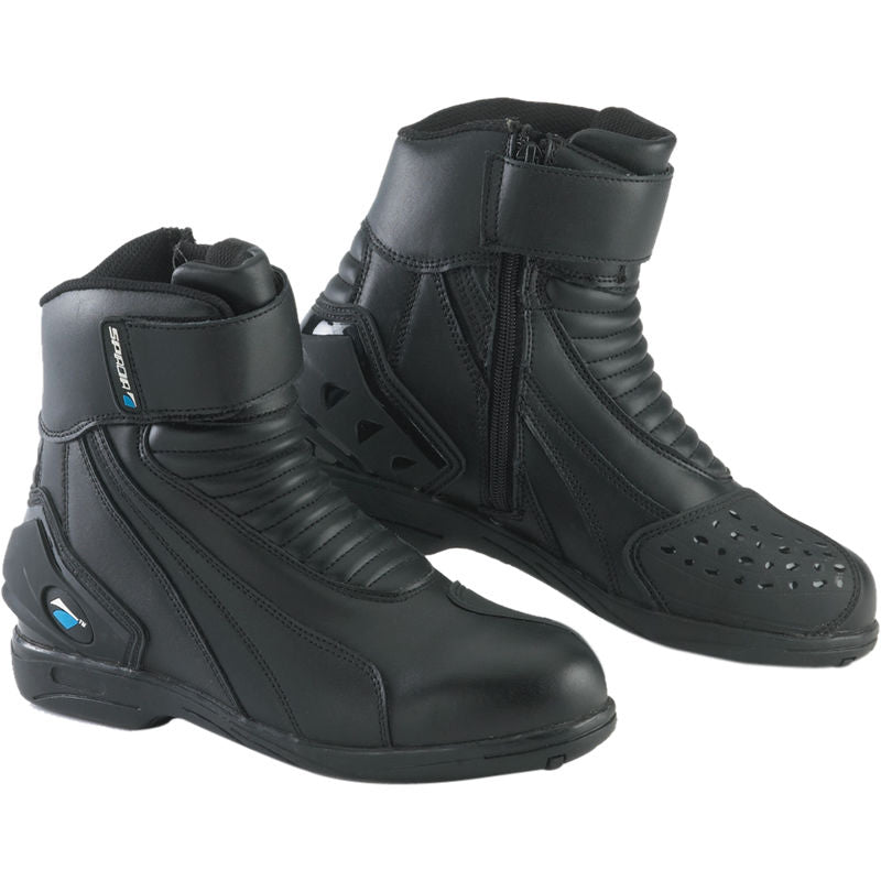 SPADA ICON Black Waterproof Motorbike/Scooter Short Ankle Sports Boots 36-47