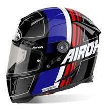 Load image into Gallery viewer, AIROH GP500 Scrape Blue/Black Gloss Carbon MotoGP Light Motorbike Helmet