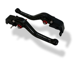 ALL DUCATI Evotech Performance Short Black Brake & Clutch Levers Set