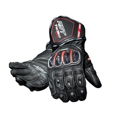 RST TRACTECH EVO CE Black WATERPROOF Motorbike Leather Sports Gloves