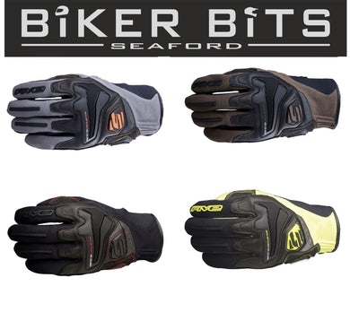 Five RS4 Light Weight Summer/Spring Spandex/Leather/Lycra Motorbike Gloves