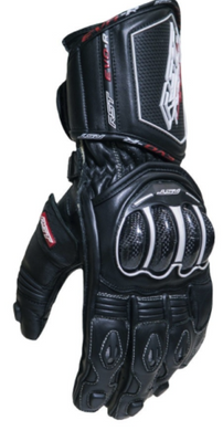 RST TRACTECH EVO-R Black Motorbike CE Approved Kangaroo Leather Sports Gloves