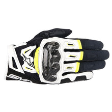 Load image into Gallery viewer, 10% Off ALPINESTARS SMX2 v2 AIR Carbon Black/White/Yellow Motorbike Short Gloves