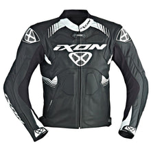 Load image into Gallery viewer, IXON VOLTAGE Leather Black/Red/White Sports Motorbike Jacket CE Certified